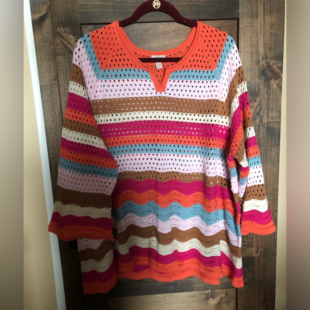 Sweater knit tunic by Lori Goldstein